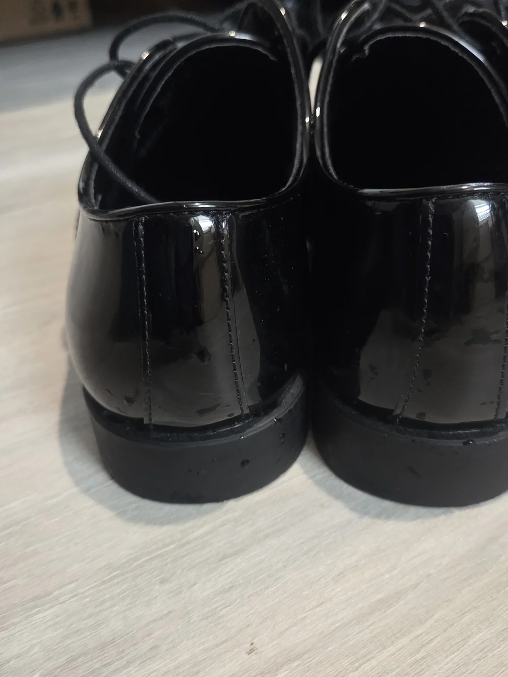 Joseph Abboud Men's Patent Leather Tuxedo Dress Shoes - Size M - Worn Once .